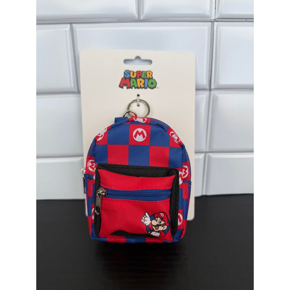 Super Mario MARIO Mini Backpack Bag Charm – NEW